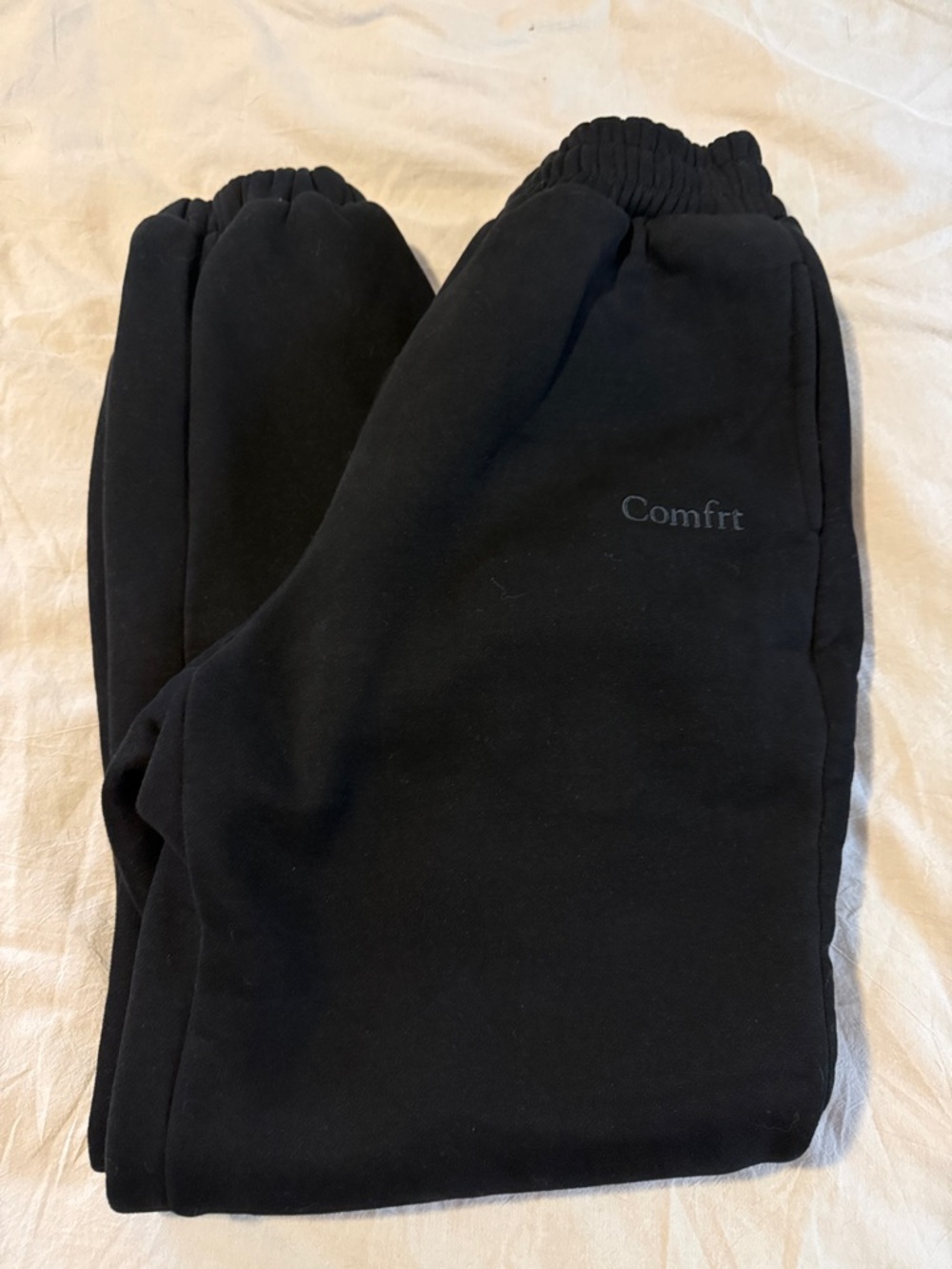 Comfrt Women's Black Track Pants - Cozy Joggers